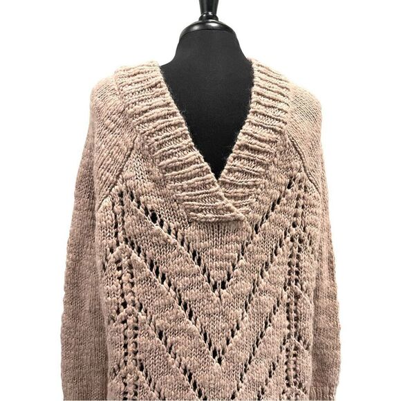 victoria’s Secret Chunky Oversized Open Knit Sweater Sz S - Picture 2 of 11